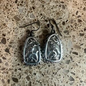 Brighton Silver Bird Design Earrings